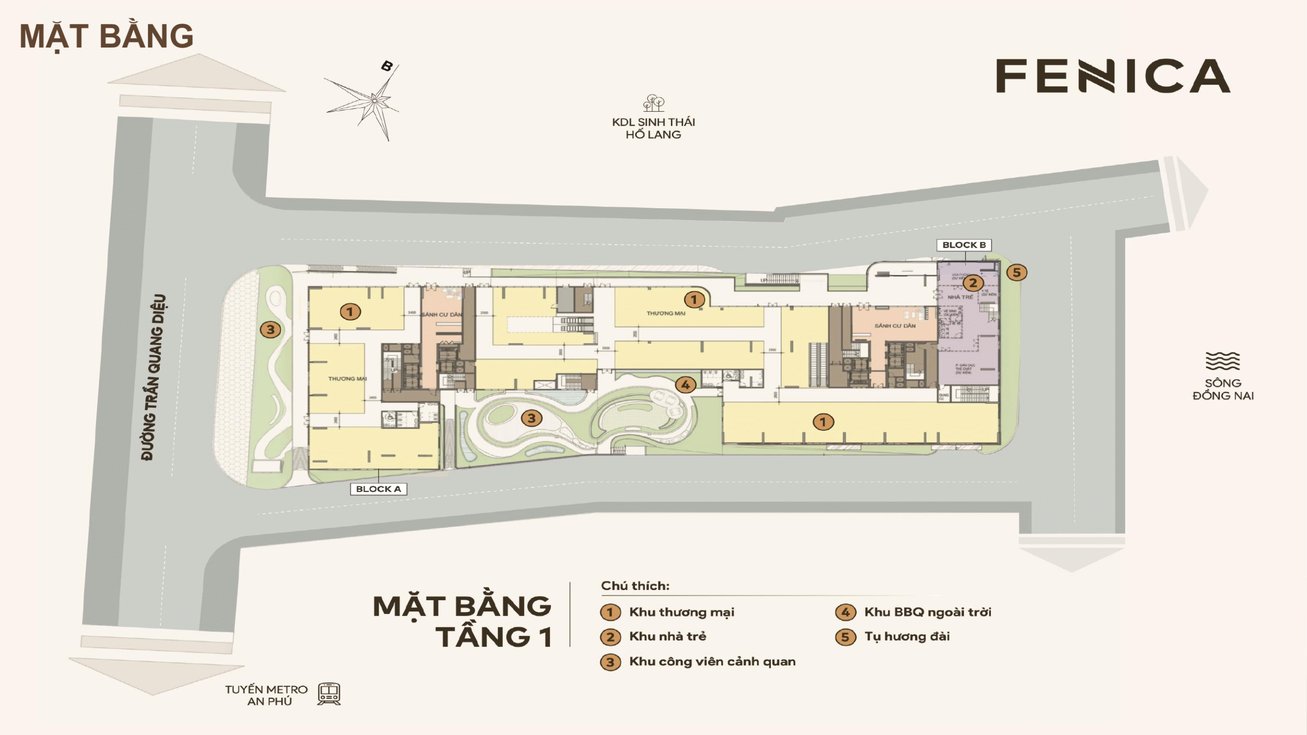 Mặt bằng Căn hộ Fenica